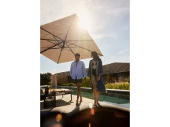Ampelschirm VITA® Sfera Aluminium seidengrau