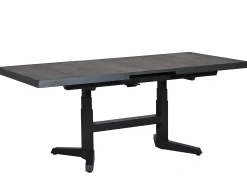 Ausziehbarer Lift-Tisch Tacoma dark stone grey 143-183x88cm