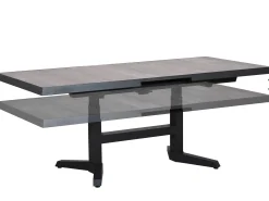 Ausziehbarer Lift-Tisch Tacoma light stone grey 143-183x88cm