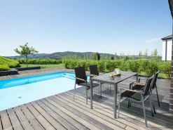 Ausziehtisch CUBIC HPL 140/210x70cm 2 Einlegeplatten anthrazit|anthrazit