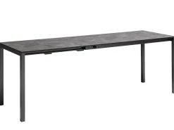 Ausziehtisch CUBIC HPL 140/210x70cm 2 Einlegeplatten anthrazit|anthrazit