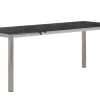Ausziehtisch Verano 138/188x80cm HPL Edelstahl gebürstet