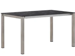 Ausziehtisch Verano 138/188x80cm HPL Edelstahl gebürstet
