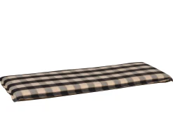 Bankauflage Santos anthrazit-kariert 110cm 2-Sitzer