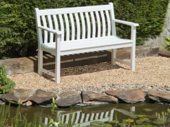 Bank New England Broadfield weiß 127cm Zweisitzer