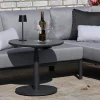 Beistelltisch höhenverstellbar Vinpearl Ø60cm Alu anthrazit sintered stone