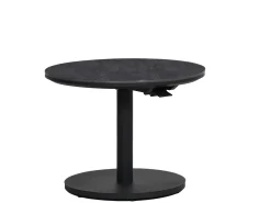Beistelltisch höhenverstellbar Vinpearl Ø60cm Alu anthrazit sintered stone