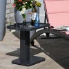 Beistelltisch Outdoor Alu Loft 50x35cm anthrazit
