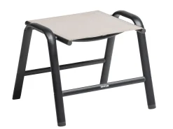 Black Line MANHATTAN Hocker Alu schwarz matt Bezug Dublin