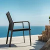 Breeze Stapelsessel Alu anthracite Softex coal