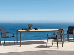 Breeze Stapelsessel Alu anthracite Softex coal