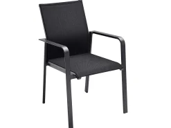 Breeze Stapelsessel Alu anthracite Softex coal