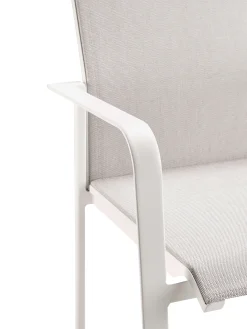Breeze Stapelsessel hoch Alu white Softex shell