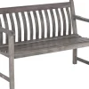 Broadfield Old England grau Holzgartenbank 122cm 2-Sitzer