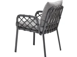 Caro Dining-Sessel Alu anthracite String-Flex anthracite