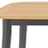 Charlie Alu Teak Dining Tisch 170 x 100 cm Alu anthracite