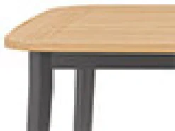 Charlie Alu Teak Dining Tisch 170 x 100 cm Alu anthracite