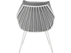 Chill Dining Sessel Alu white Polster Mumbai anthracite