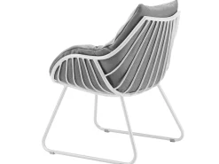 Chill Dining Sessel Alu white Polster Mumbai anthracite