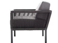 Club Lounge anthracite Sessel inkl. Polster BOMBAY 626 anthracite
