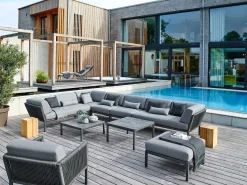Club Lounge anthracite Sessel inkl. Polster BOMBAY 626 anthracite