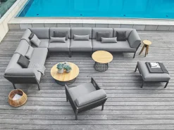 Club Lounge anthracite Sessel inkl. Polster BOMBAY 626 anthracite