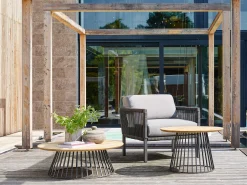Club Lounge anthracite Sessel inkl. Polster BOMBAY 626 anthracite