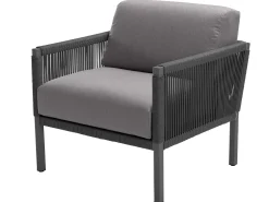 Club Lounge anthracite Sessel inkl. Polster BOMBAY 626 anthracite