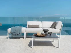 Club Lounge white Kaffeetisch Keramik 80x80cm