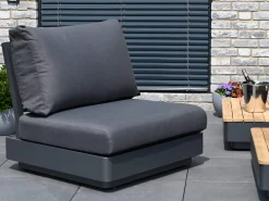 Copenhagen Lounge 1-Sitzer Sessel Modul Alu