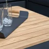 Copenhagen Lounge Tisch 90x90cm Alu-Teak