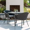 Cordial Luxe Dining Sessel dark-grey Kissen Grafito