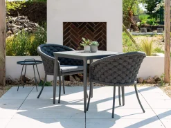 Cordial Luxe Dining Sessel dark-grey Kissen Grafito
