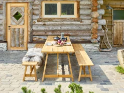 Country Sitzbank Teak rustique 240cm
