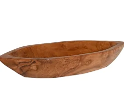 Dekoschale Boot Teakholz 40x15x7cm