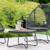 Design Lounge Relax Set Kuta Alu Kordelgeflecht Rope