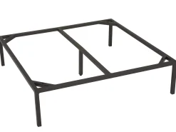 Dining Lounge Untergestell Sessel, Ecke, Mitte, Hocker, Beistelltisch Aluminium anthrazit