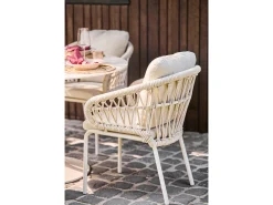 Dining Sessel Tosca Alu Rope Camel sand | natural mixed weave