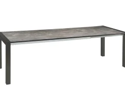 Doppel-Ausziehtisch Standard Alu anthrazit 174-254x90cm