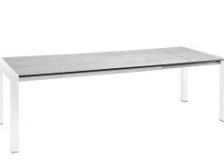 Doppel-Ausziehtisch Standard Alu weiß 214-294x100cm