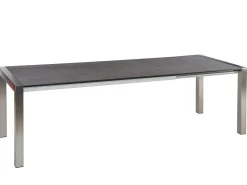 Doppel-Ausziehtisch Standard Edelstahl Silverstar 174-254x90cm