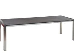 Doppel-Ausziehtisch Standard Edelstahl Silverstar 214-294x100cm