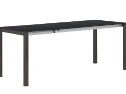Doppel Ausziehtisch Verano 138/188/238x80cm HPL Edelstahl anthrazit