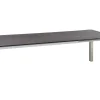 Doppel Ausziehtisch 174/254x90cm Edelstahl Smoky