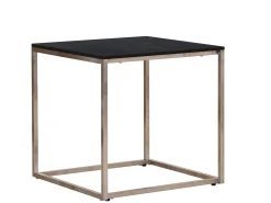 Edelstahl Beistelltisch Outdoor Palladium 45x45cm HPL