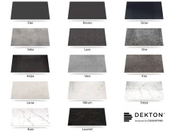 Edelstahl Dekton Gartentisch Serie Livigno
