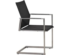 Edelstahl Freischwinger Karat softsling black