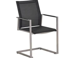 Edelstahl Freischwinger Karat softsling black