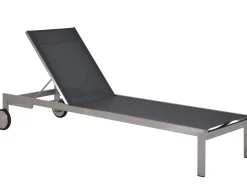 Edelstahl Gartenliege Palladium silvergrey