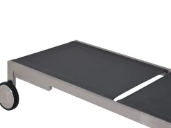 Edelstahl Gartenliege Palladium silvergrey